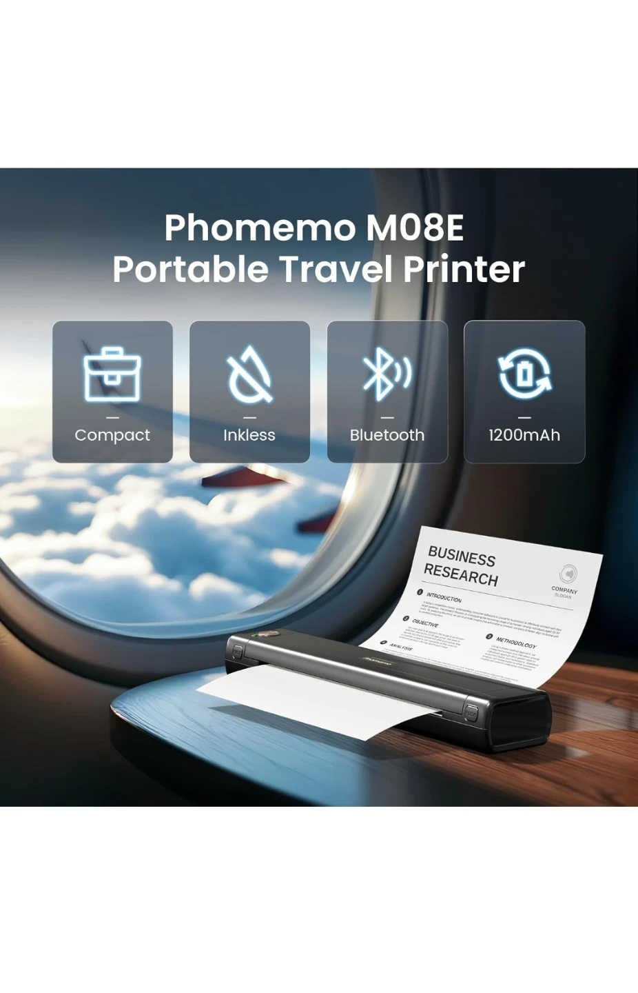 Phomemo M08F Portable Travel Printer - Inkless - photo 2