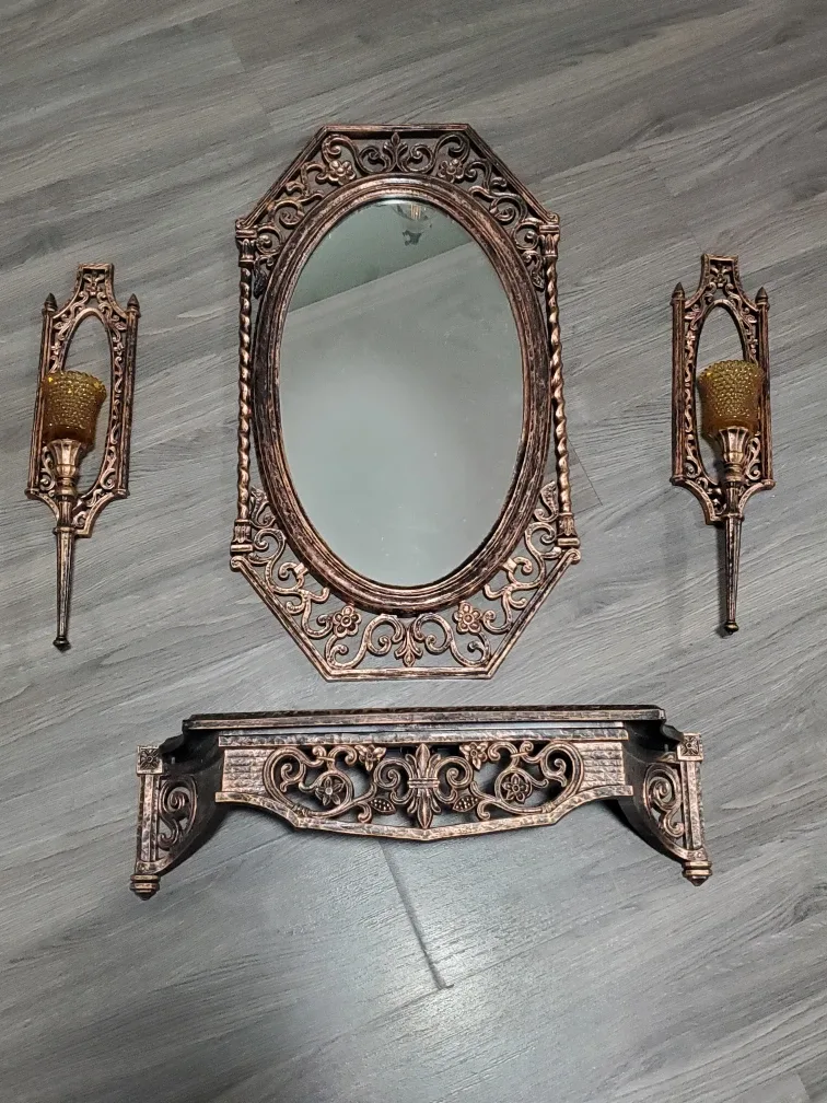 Vintage Mirror Set by Copper craft Guild #cleanout