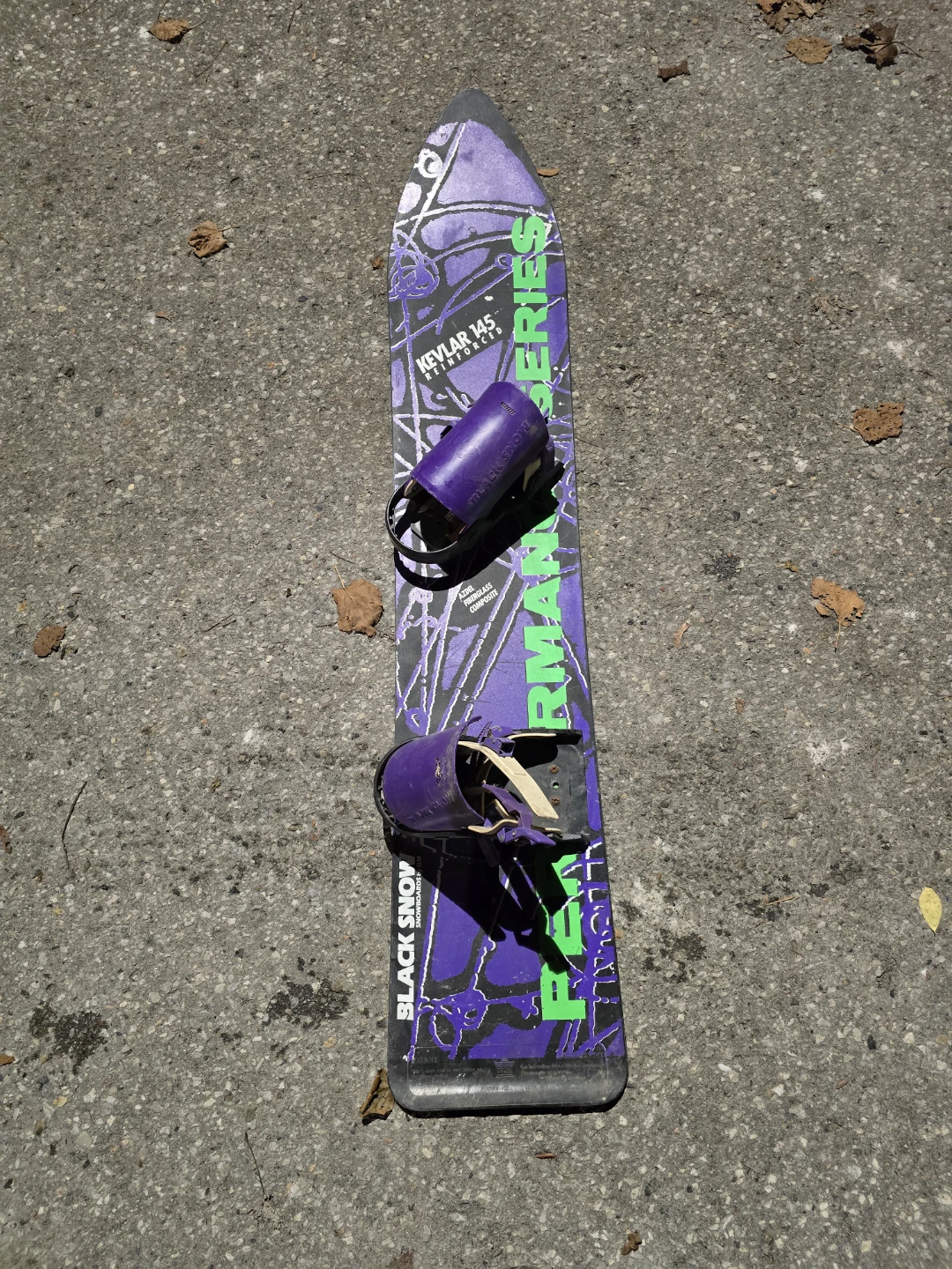 PERMANENT Black Snowboard - Kevlar 145 Series