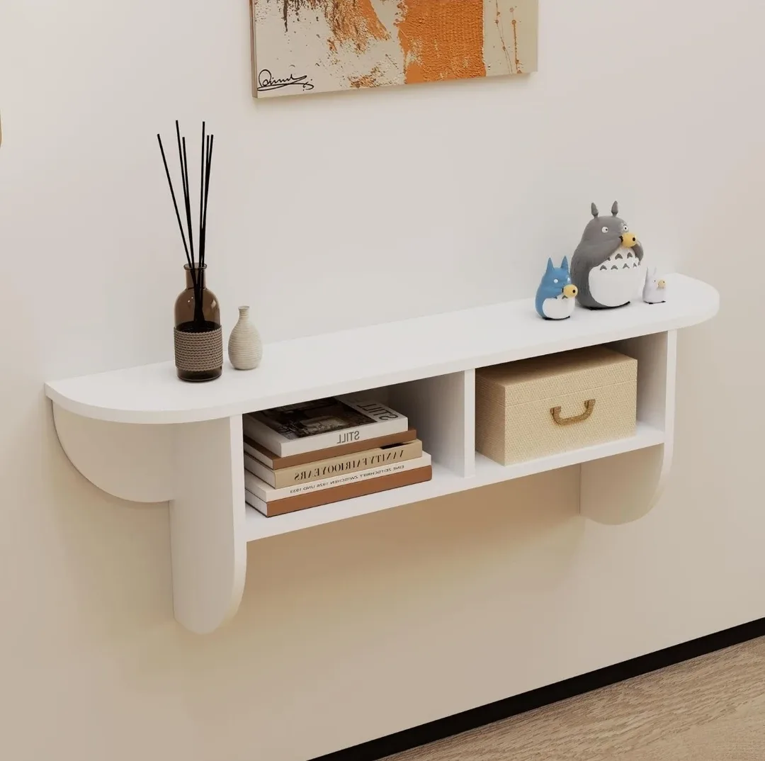White Floating Shelf TV Stand - NEW image indicator(6)