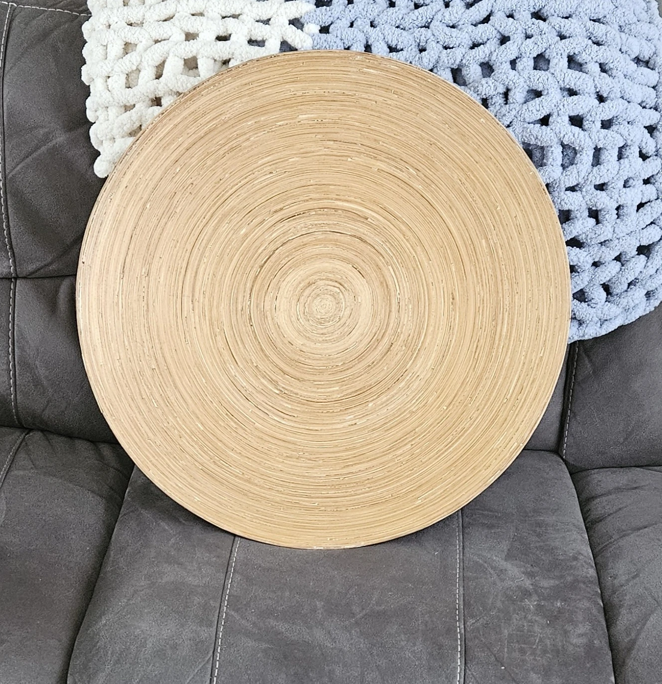 Bamboo bowl plate