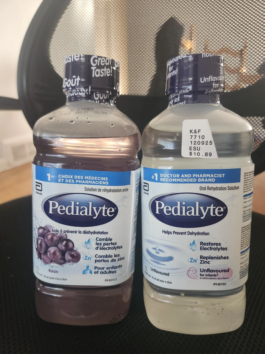 Pedialyte Oral Rehydration Solution, 1L 2 Bottles