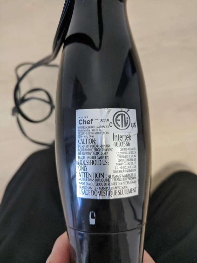 Master Chef Hand Blender - photo 5