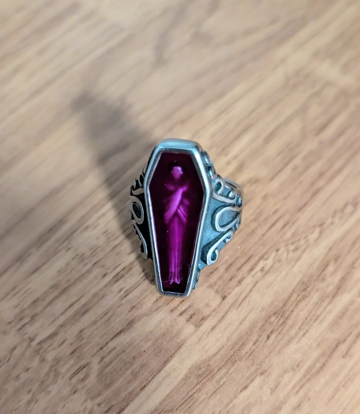 Size 6 Stainless Steel Coffin Ring