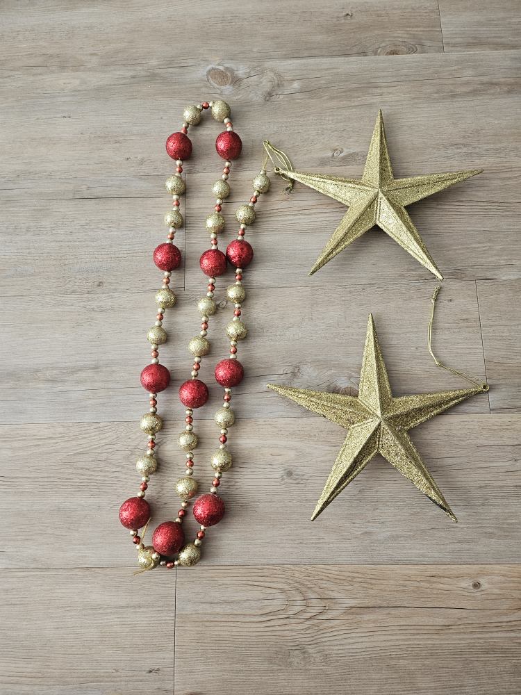 Christmas Garland and Star Ornaments - photo 4