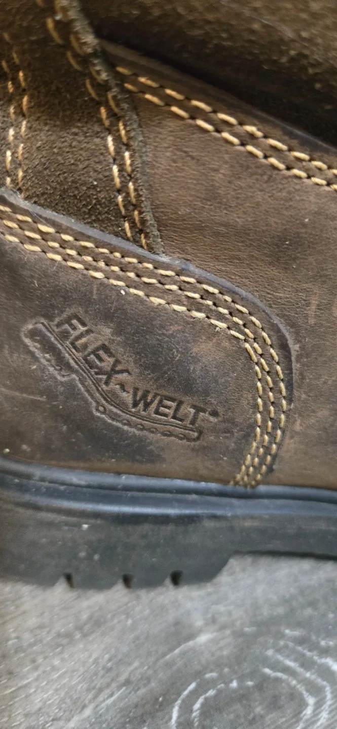 Workload Brown Leather Work Boots - Size 8 image indicator(2)