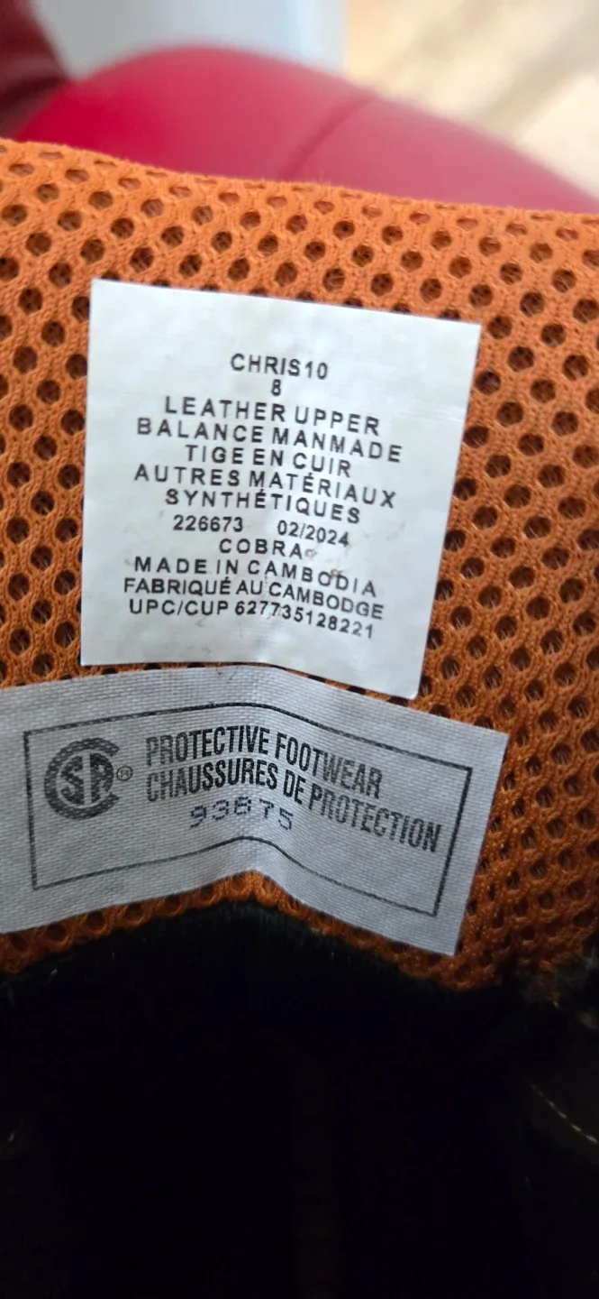 Workload Brown Leather Work Boots - Size 8 image indicator(4)