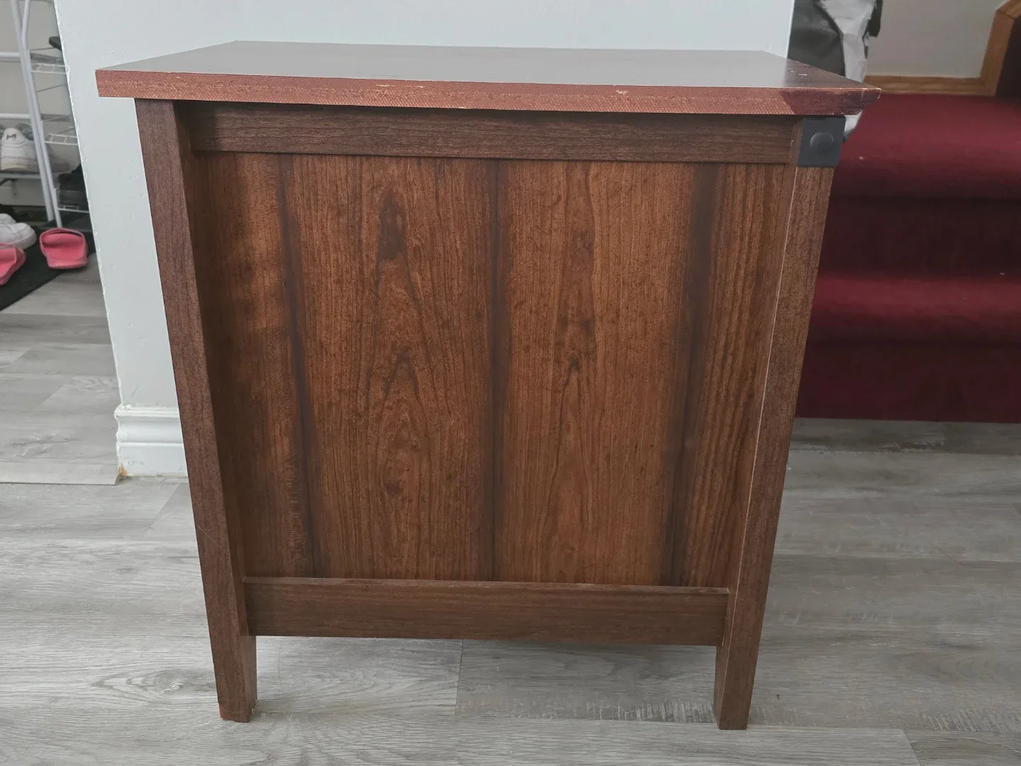 Wood Nightstand with Door