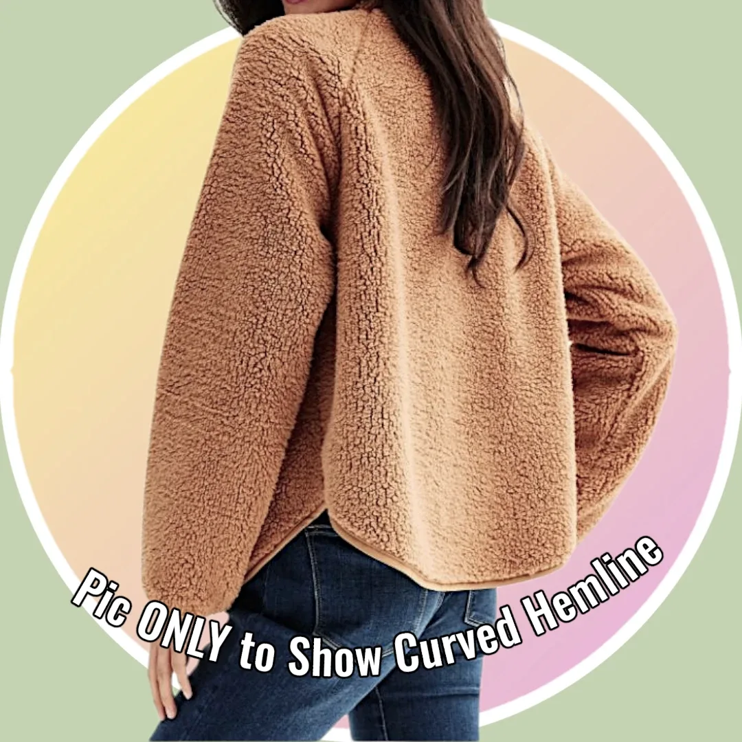 #Cleanout ♻️ NWT Sz 2X Sherpa Fleece Jacket w Pockets image indicator(9)