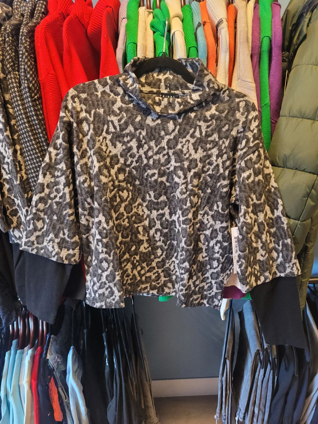 TRIBAL JEANS Mock Neck (Black) - NEW!!! - photo 5