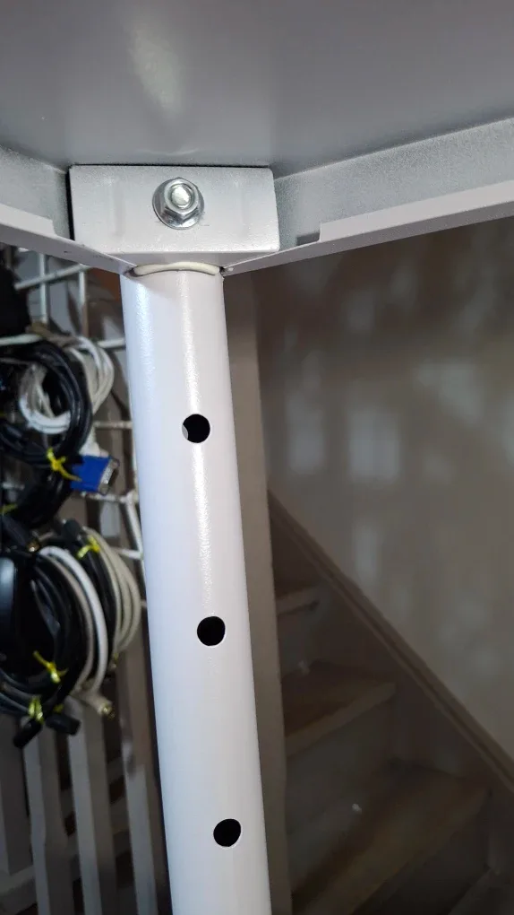 White Metal Shelving Unit (11"x27" h49") image indicator(7)