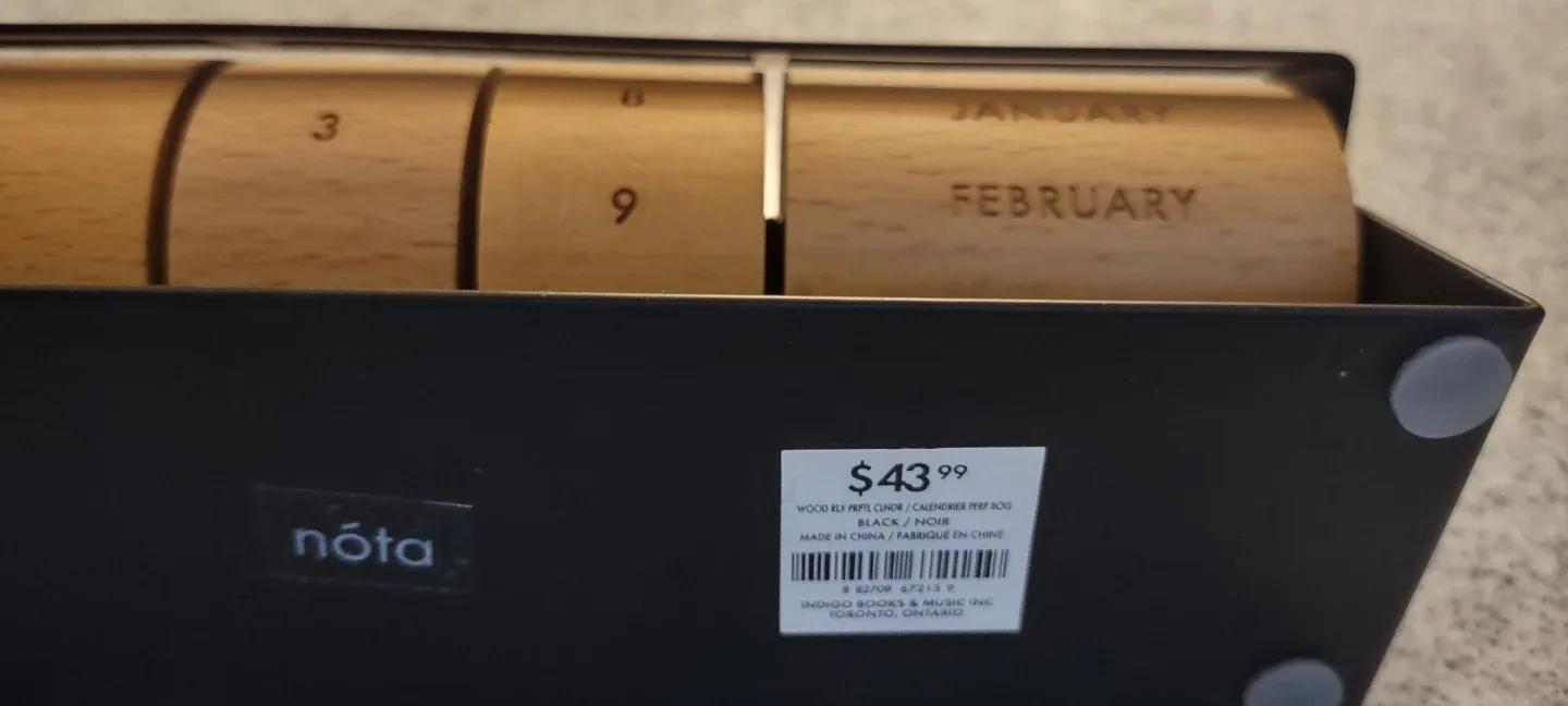 (NEW) Nota Wood Perpetual Calendar for 🎁 gift - # Cleanout image indicator(2)