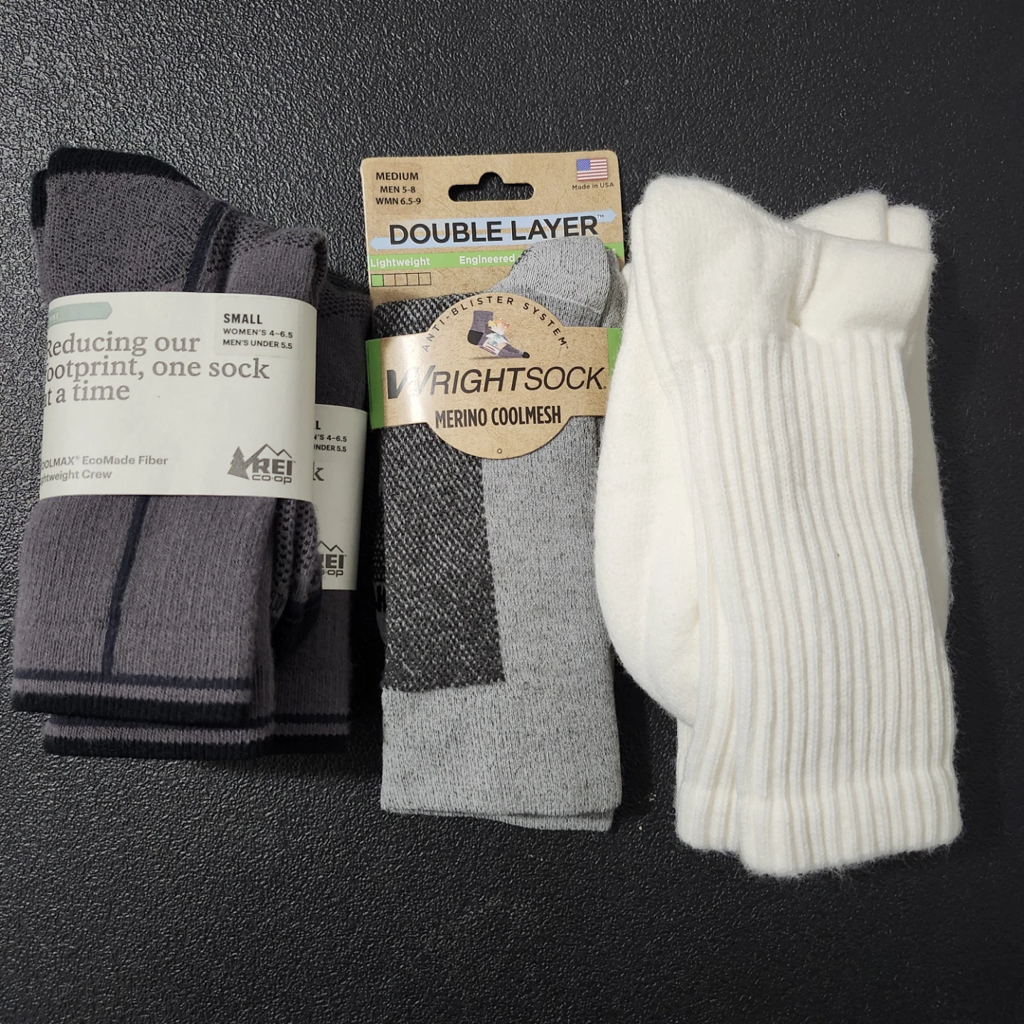 Women's Socks Wright Sock REI Hike acrylic 5 pairs NEW