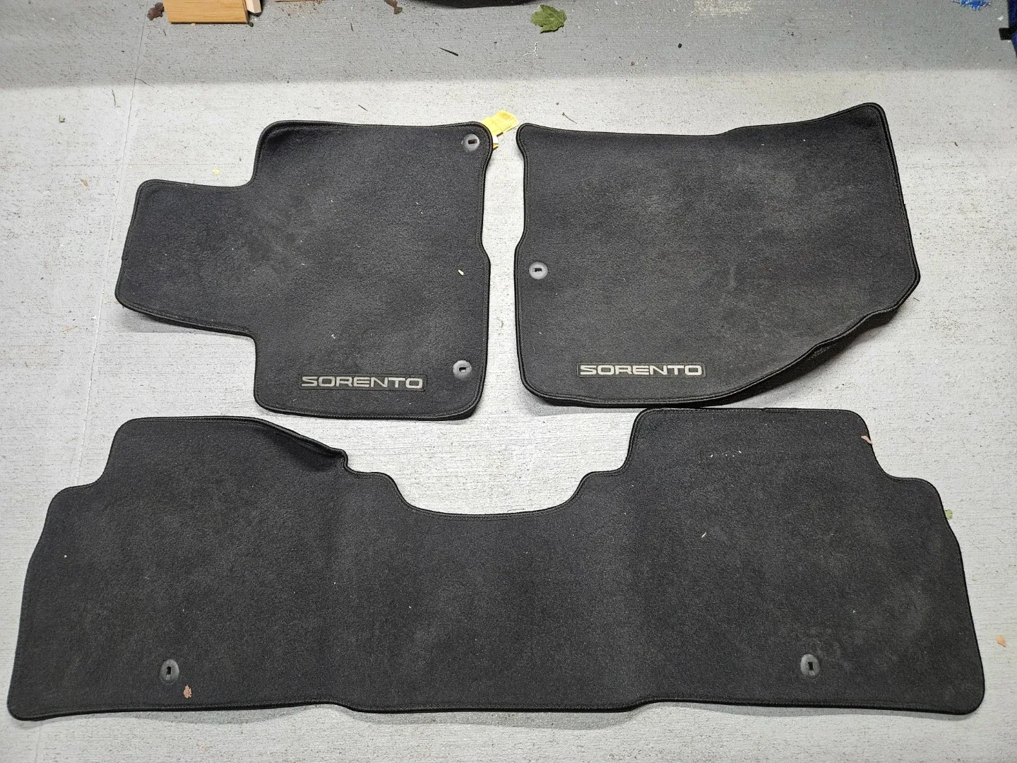 Kia Sorento Black Floor Mats