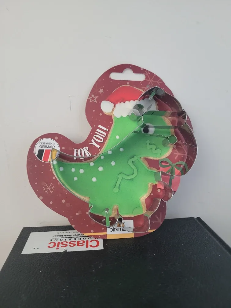 Christmas Birkmann Dinosaur Large Cookie Cutter - New #Cleanout