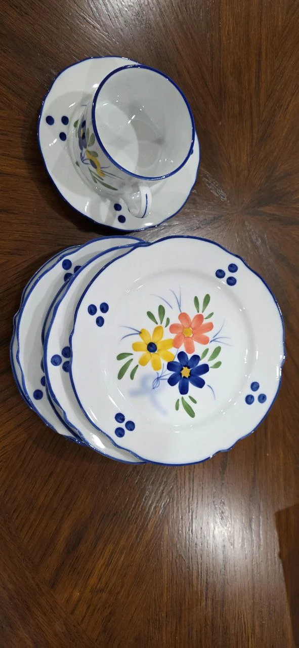 Floral Plate and Cup Set - photo 2