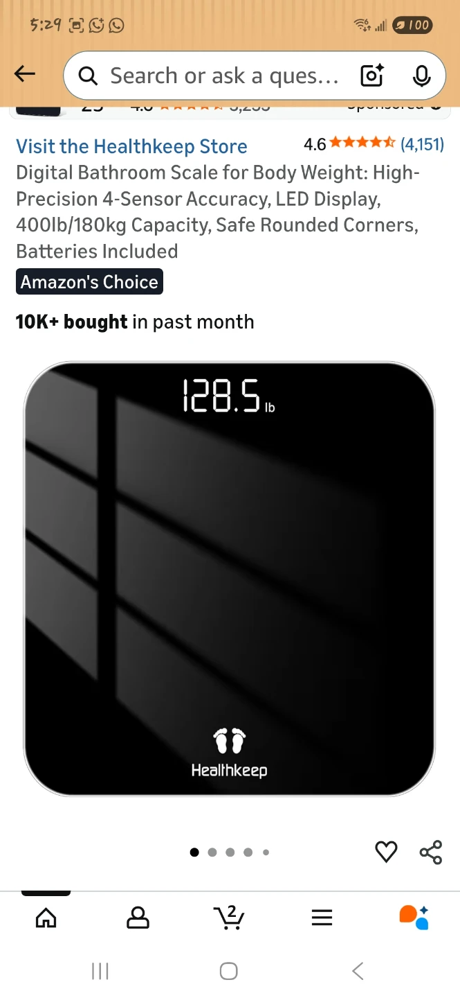 Healthkeep Digital Bathroom Scale - New!