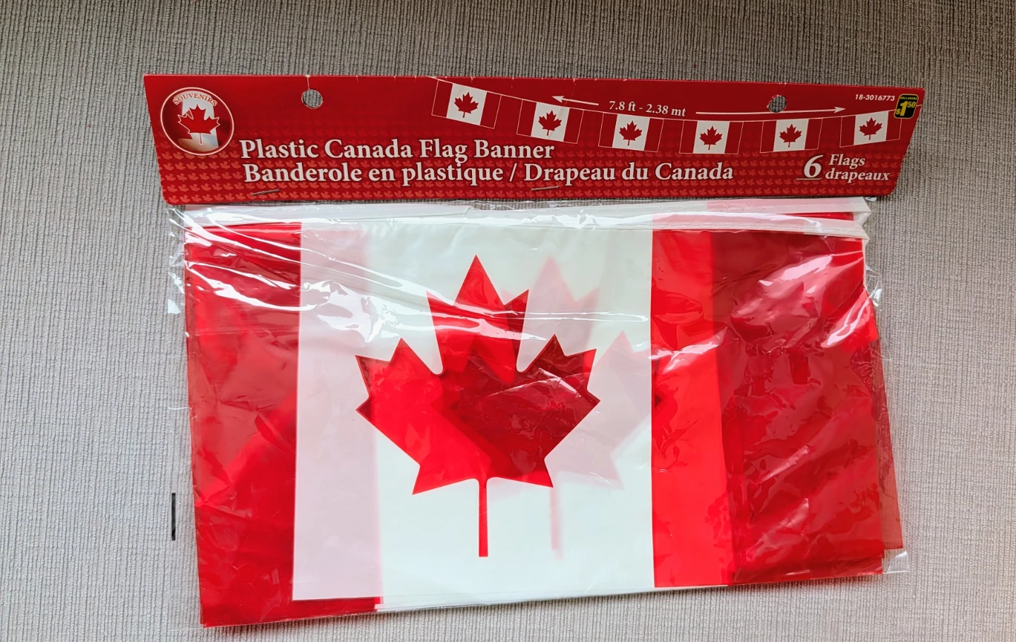 Brand New Plastic Canada Flag Banner (6)
