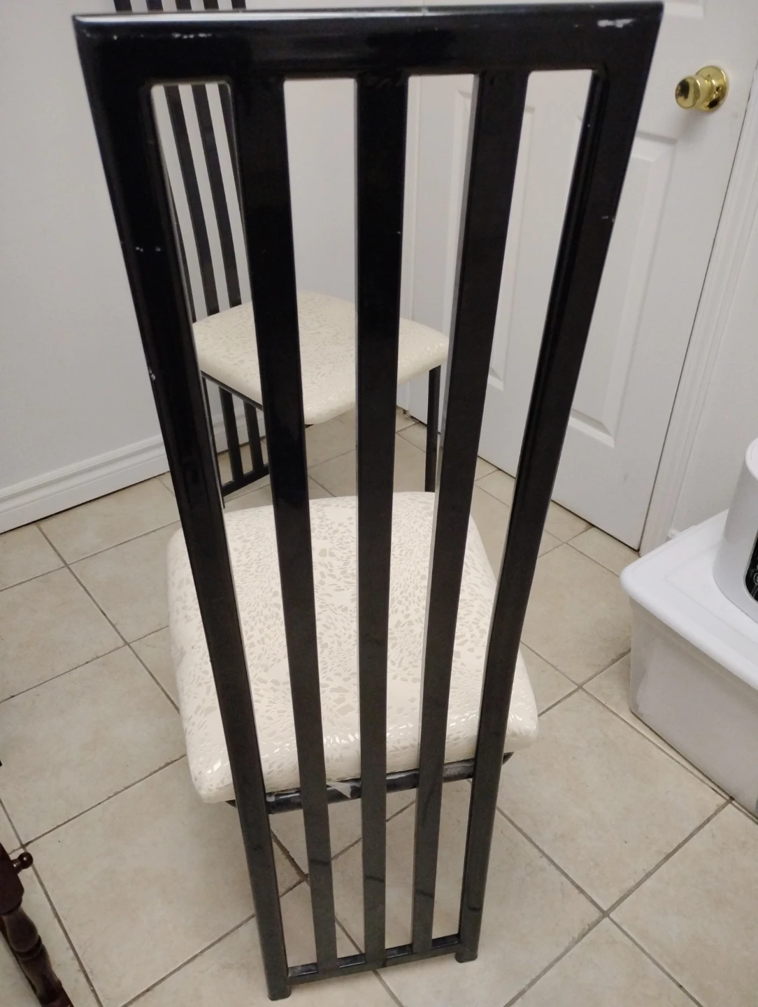 Set of 3 Black Dining Chairs - photo 3