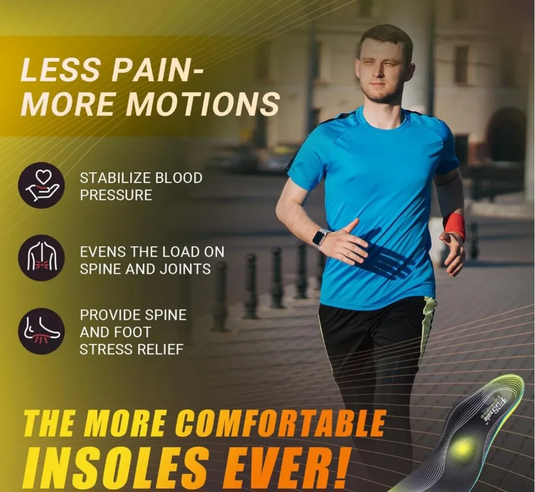 PCSsole Plantar Fasciitis Insoles, Men's 10-10.5, Women's 12 image indicator(2)