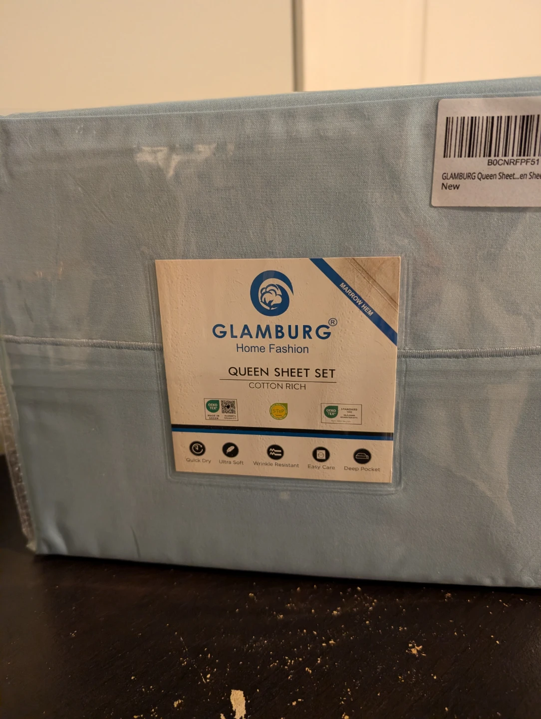 New Glamburg Queen Sheet Set - Cotton Rich