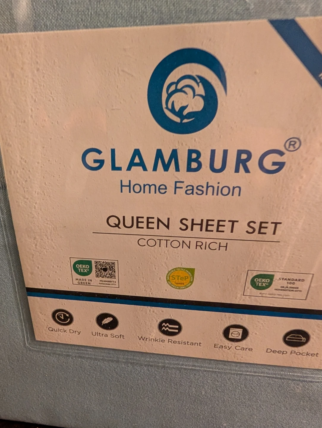 New Glamburg Queen Sheet Set - Cotton Rich - photo 3