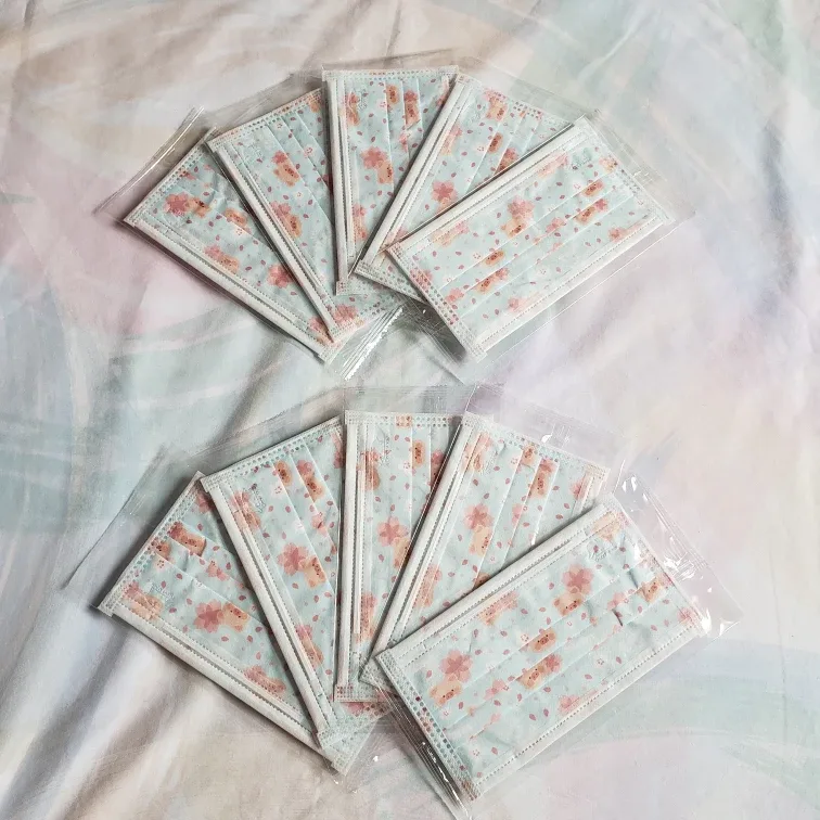 🆕Floral Piggy Disposable Face Masks #Cleanout