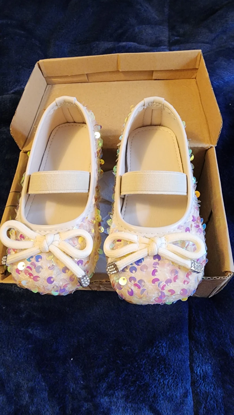 Sparkly Sequin Toddler Girl Shoes - Size 24 New in Box