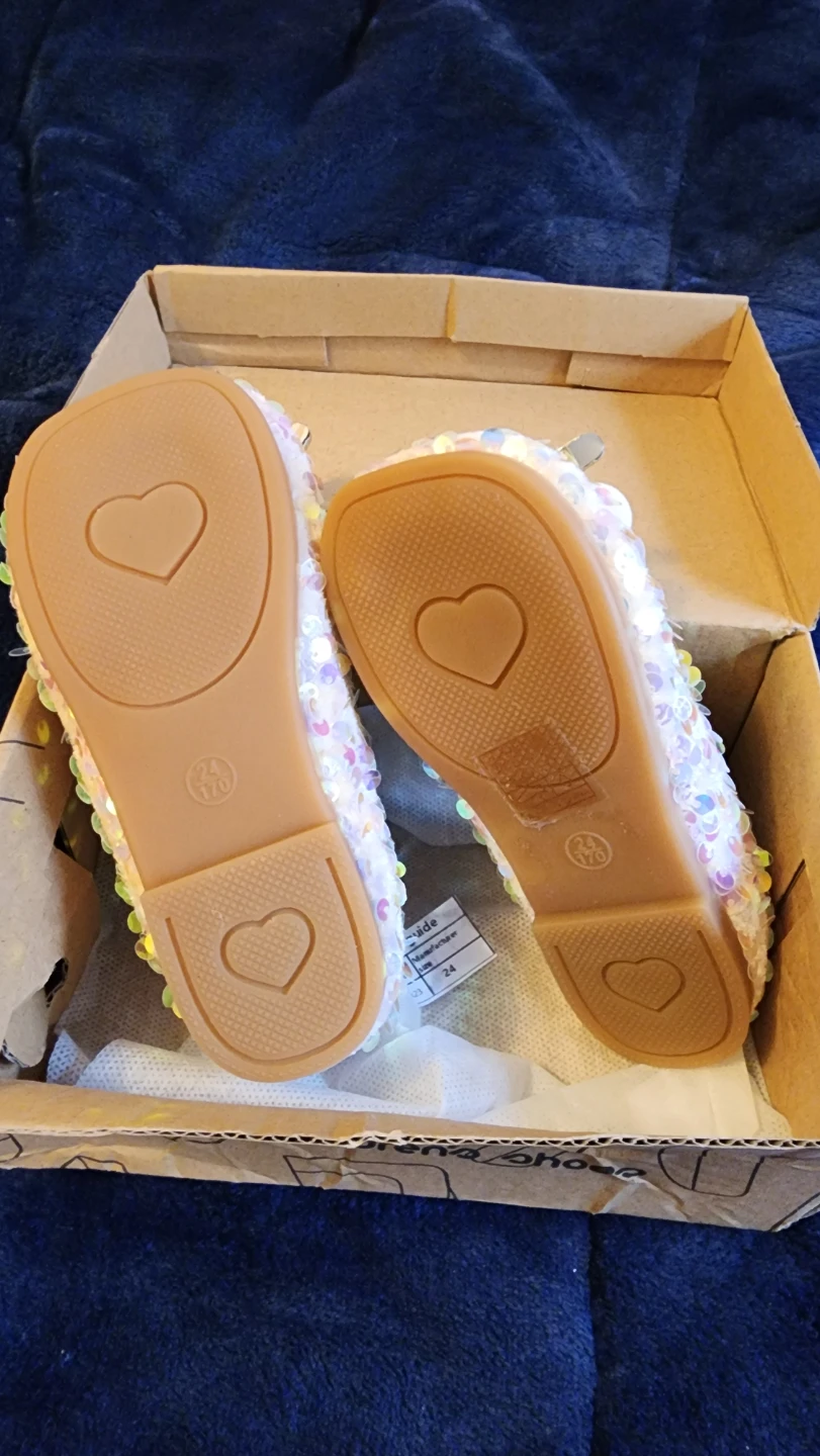 Sparkly Sequin Toddler Girl Shoes - Size 24 New in Box - photo 3