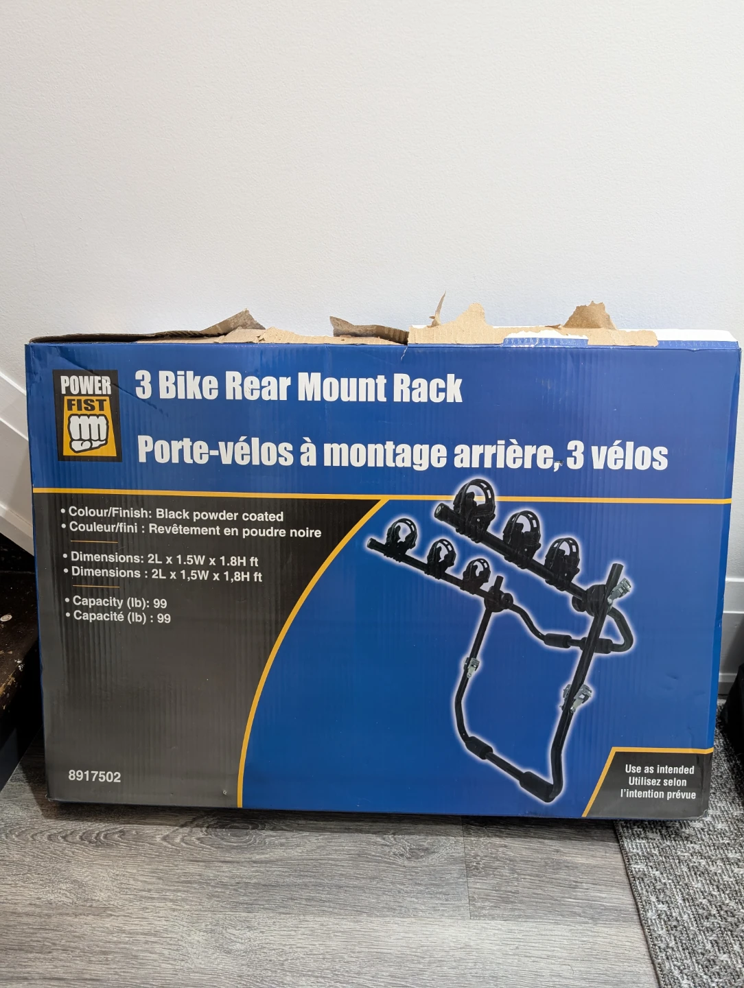 Power Fist 3 Bike Rear Mount Rack  Rare - photo 2