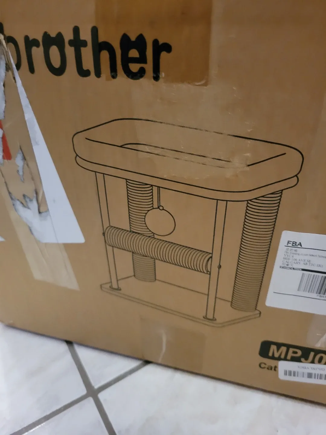 Cat Tree Tower with Rolling Scratching Post image indicator(9)