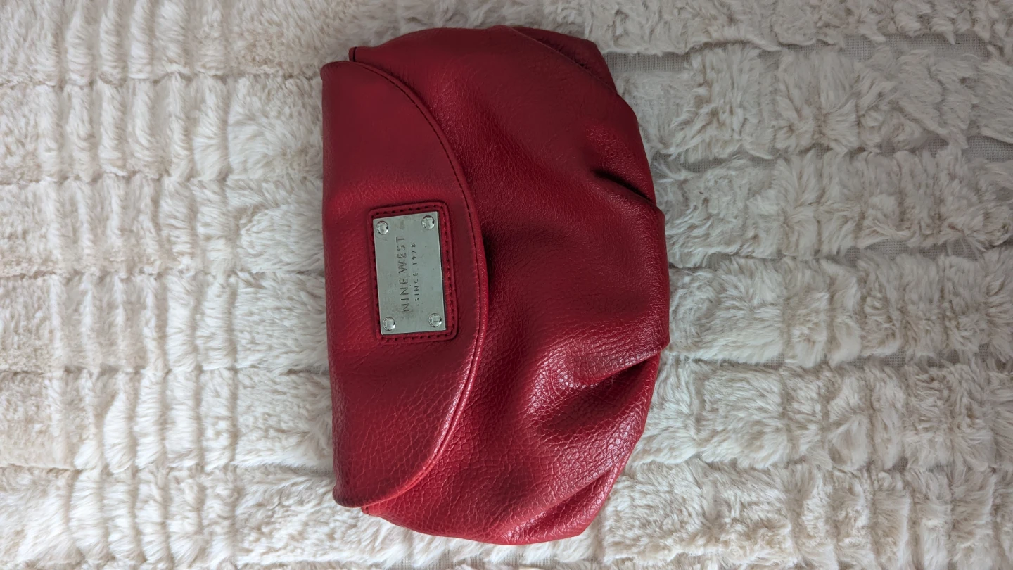 Nine West Red Clutch with Chain Strap - photo 4