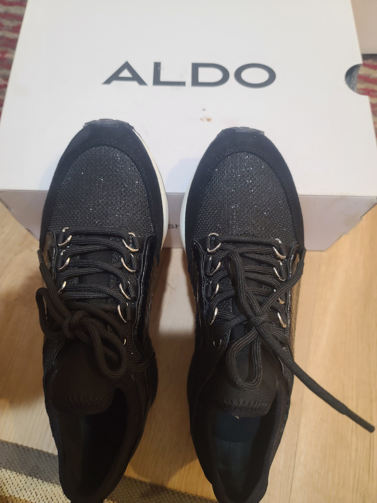 ALDO Black Sneakers, Size 6