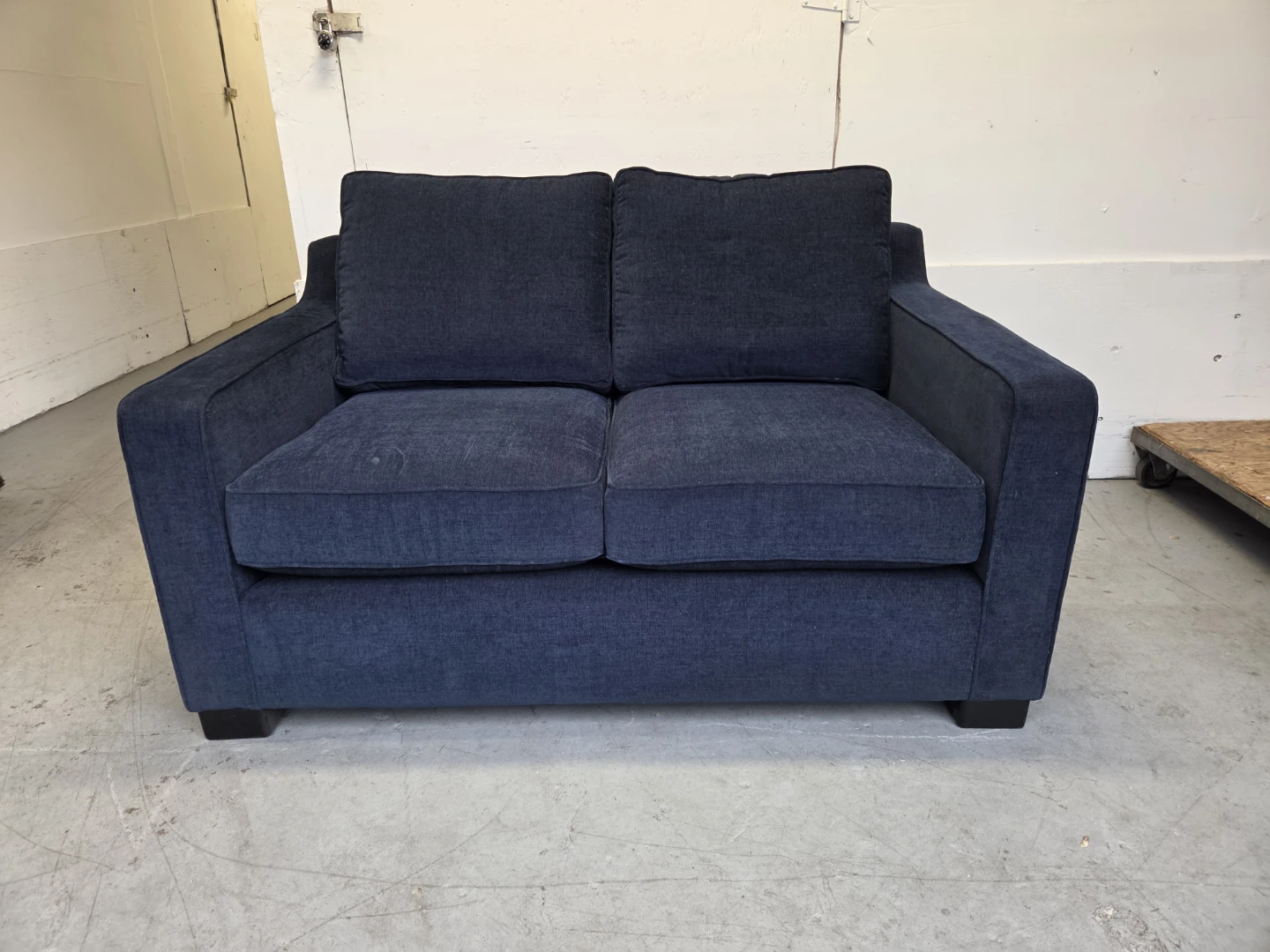 Navy Blue Loveseat Sofa - photo 3