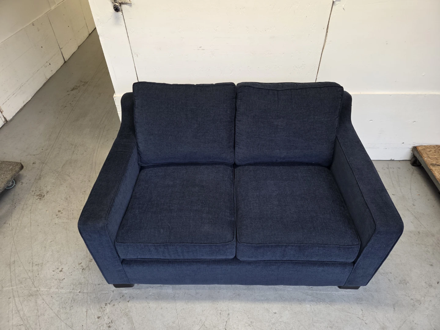 Navy Blue Loveseat Sofa - photo 4