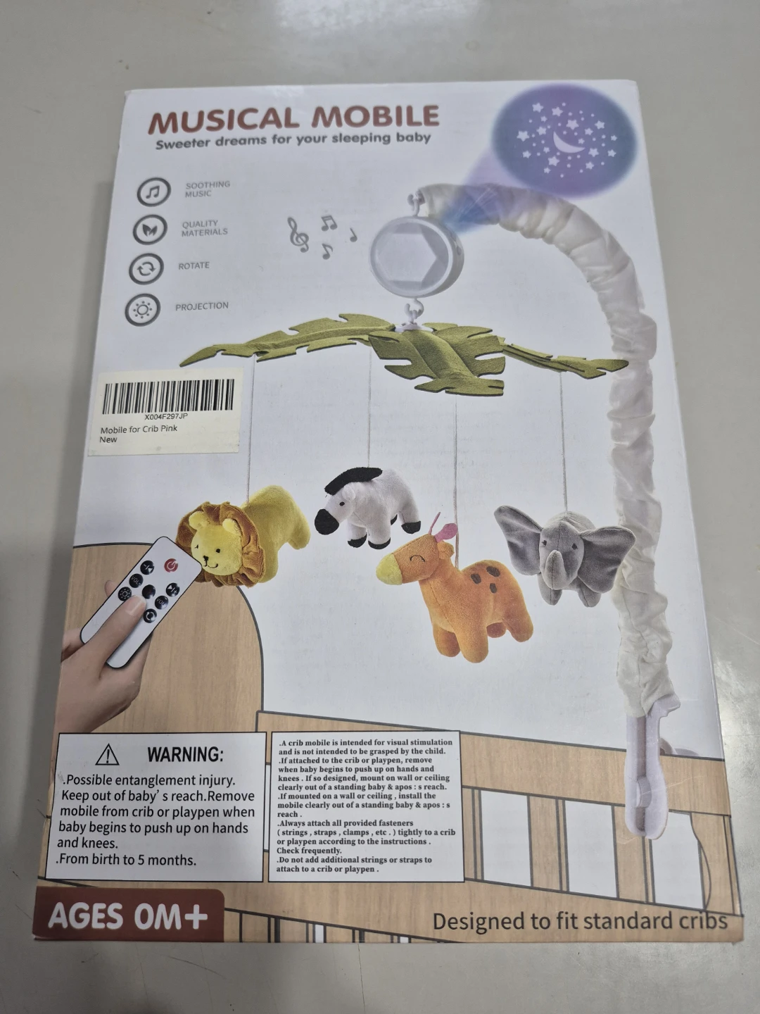 Musical Mobile for Crib Pink, New in Box! - photo 3