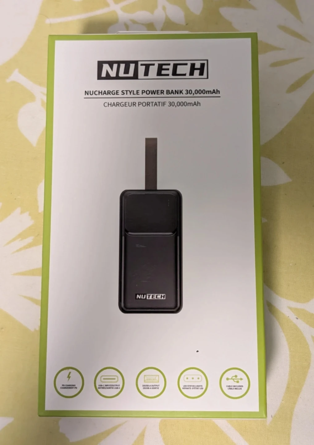 Nutech NuCharge Style Power Bank 30,000mAh