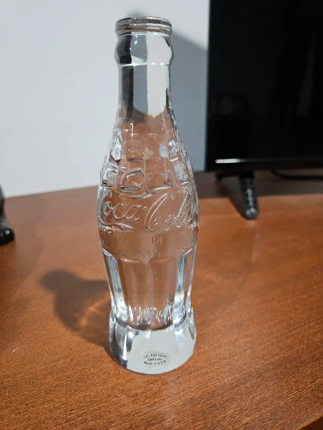 RARE Coca-Cola solid crystal/glass decorative bottle