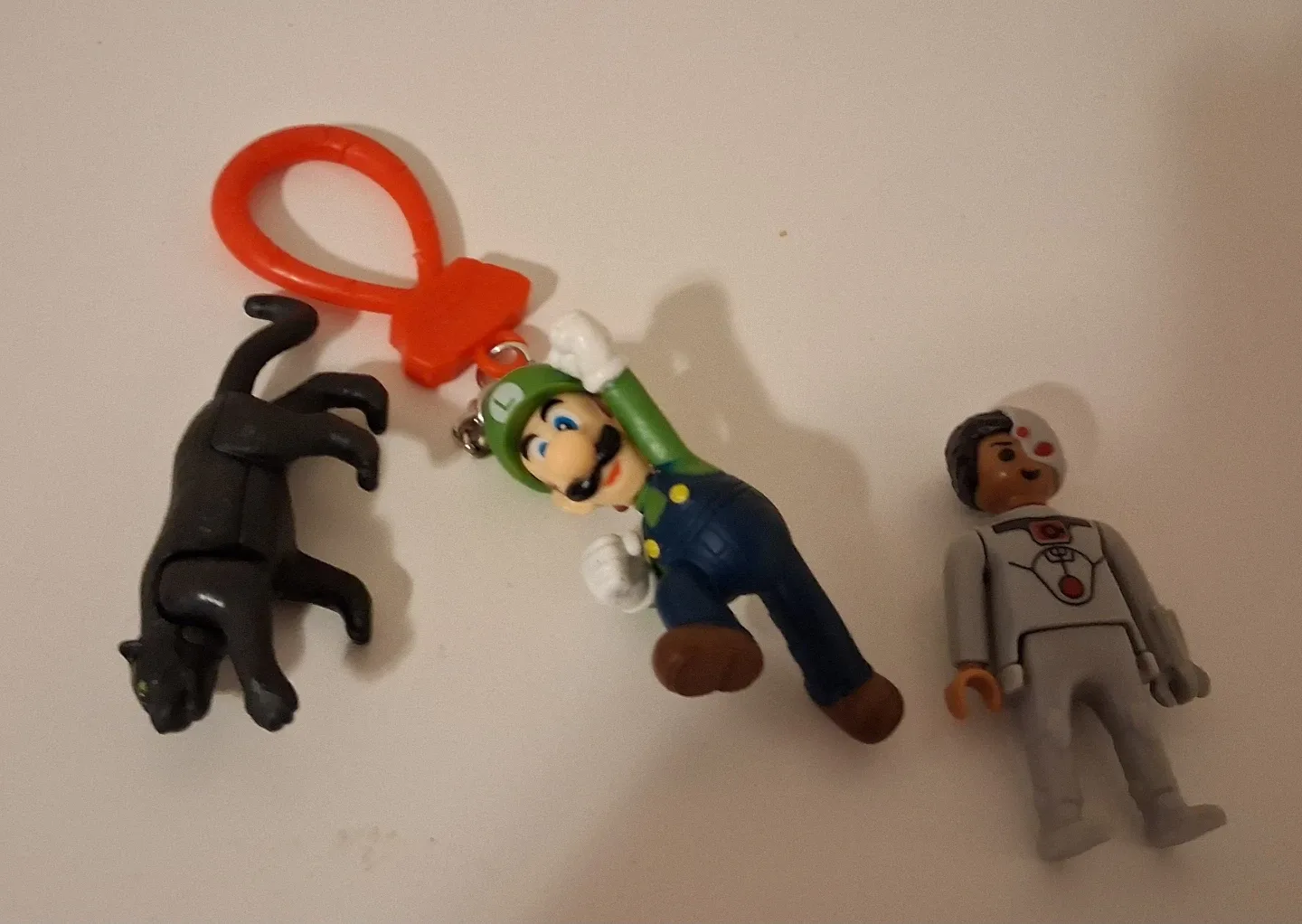 Luigi, Black Panther, Cyborg Action Figures #Cleanout