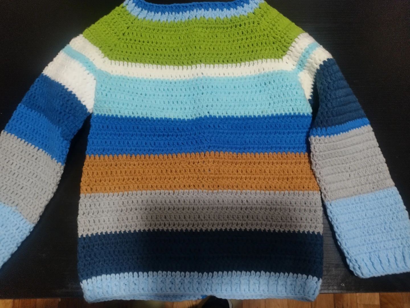 Handmade Crocheted Sweater - Colorful & Cozy - photo 3