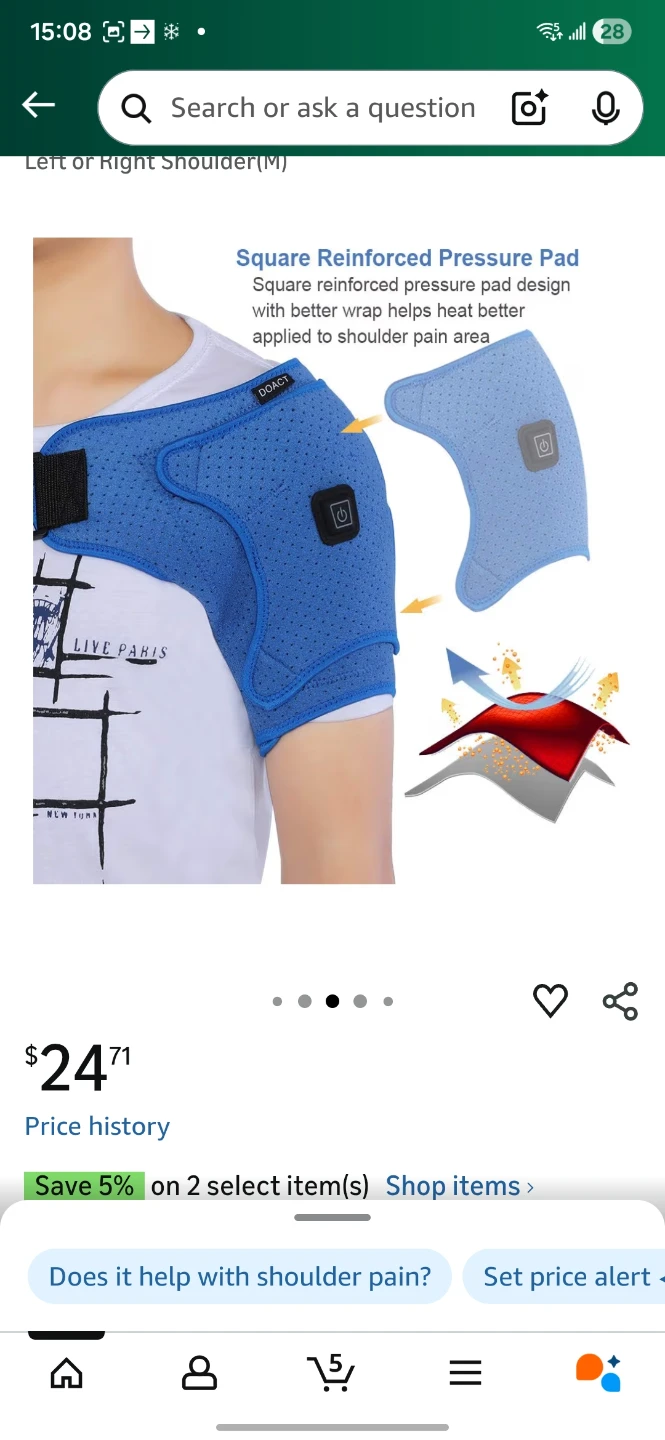 Heated Shoulder Support - photo 4