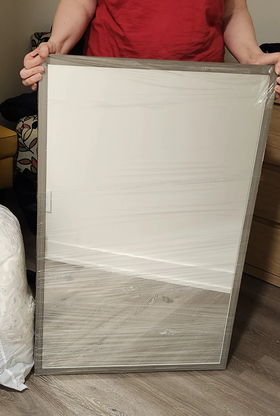 Framed Wall Mirror (New )with packed - photo 2