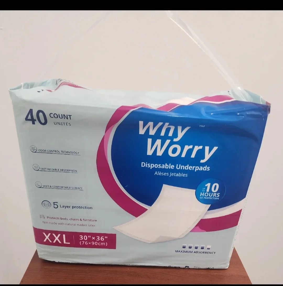 Why Worry Disposable Underpads XXL (40 count) image indicator(3)