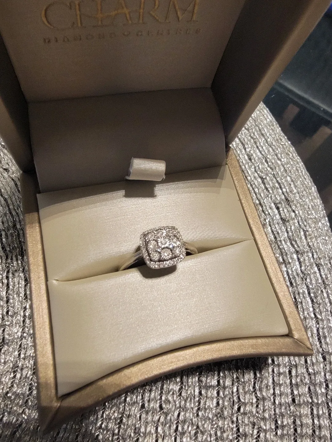 Charm Diamond Centres Ring