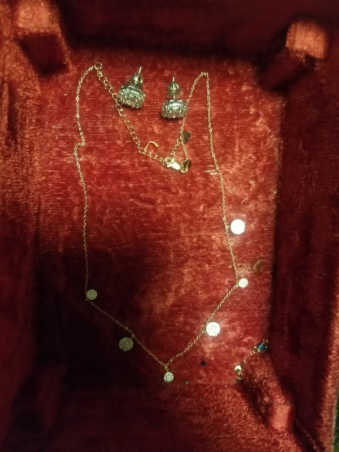 Earrings and Necklace Set never used