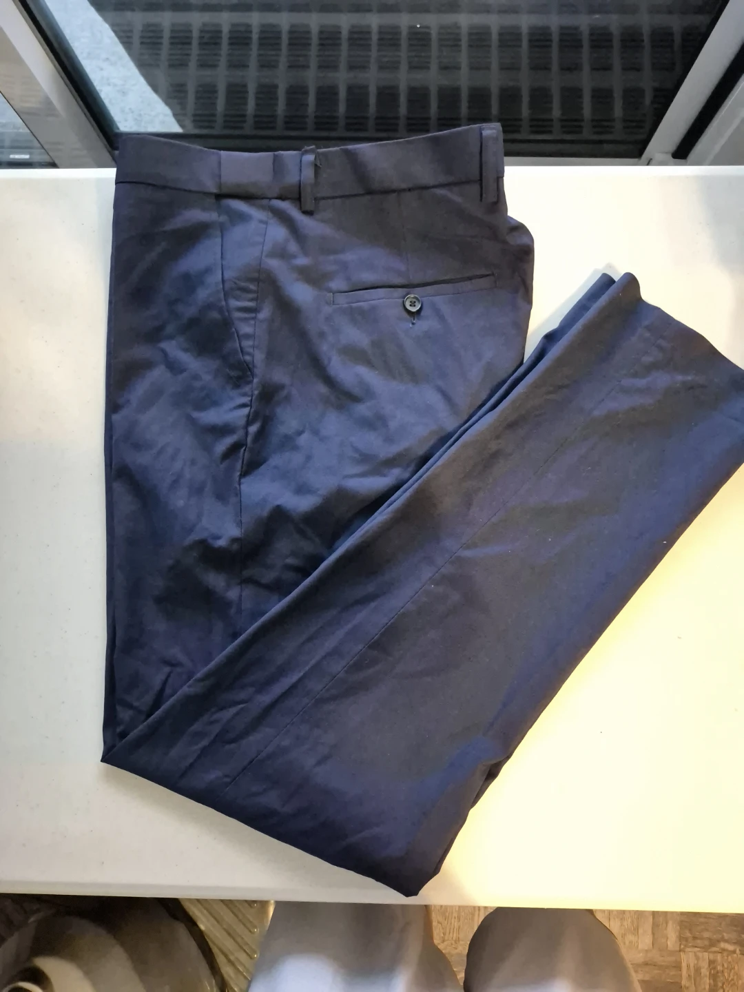 Men's 3 pieces Navy Blue Suit (Jacket, Vest, Pants) - photo 5
