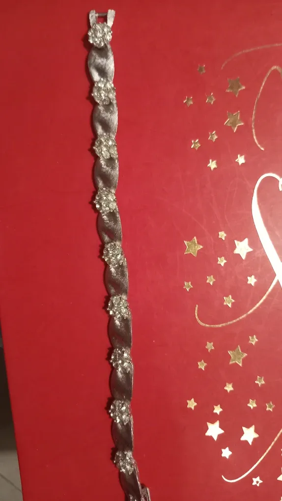 Silver toned floral Bracelet