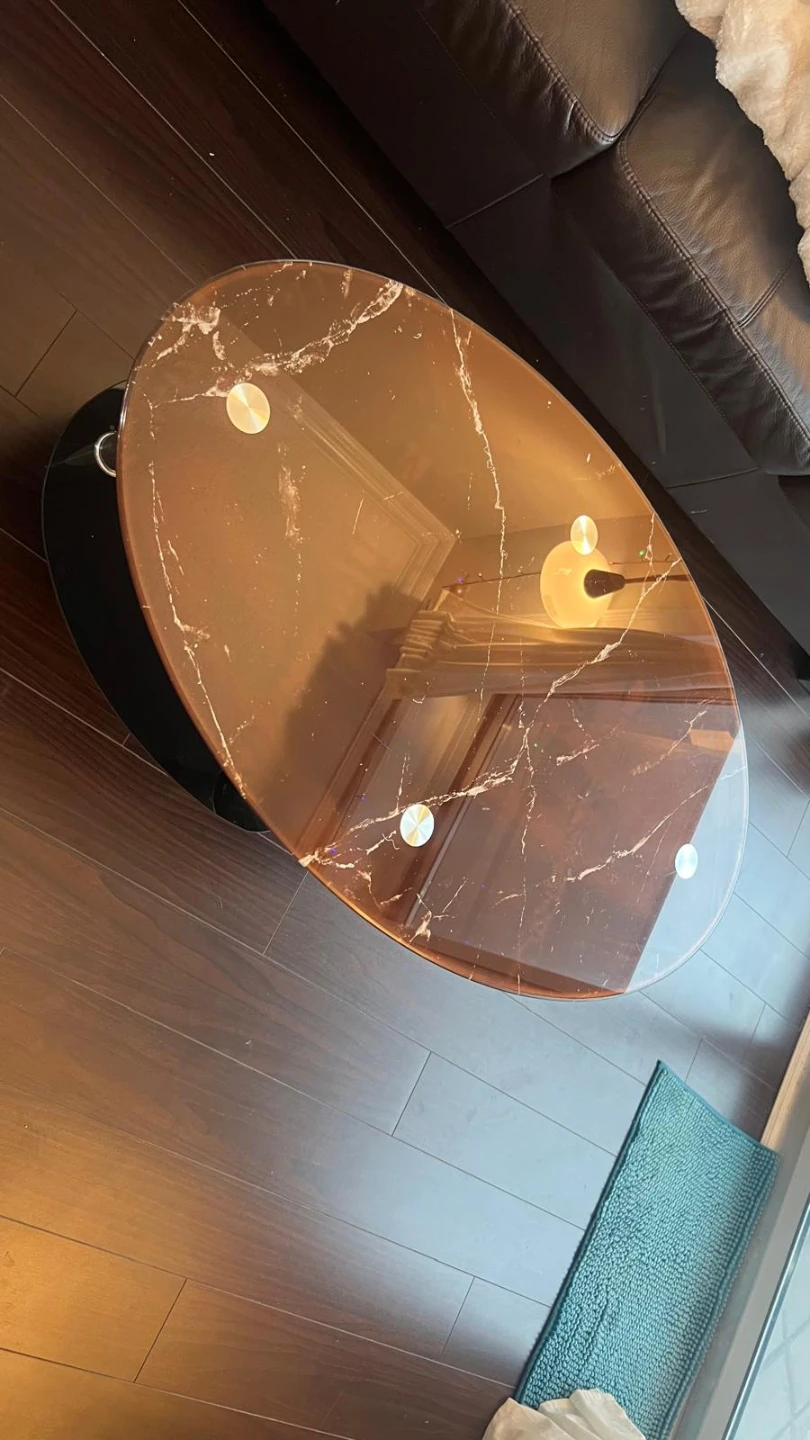 Oval Glass Coffee Table - photo 2