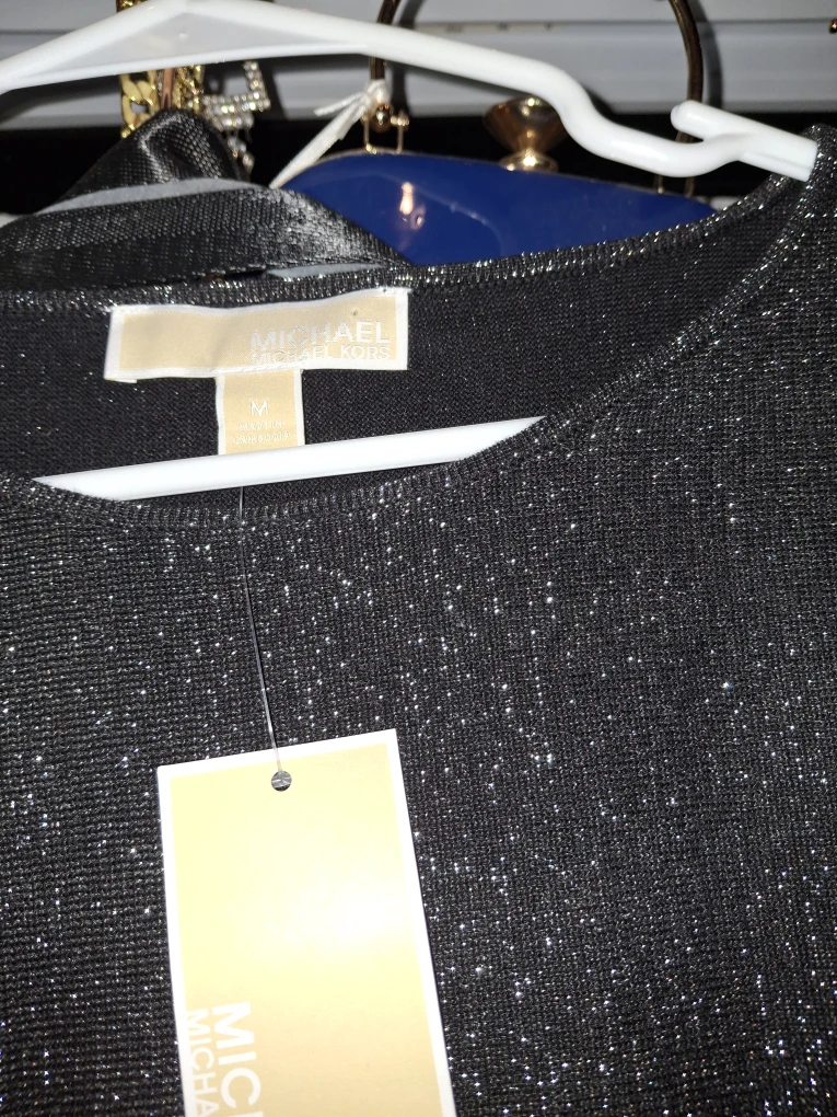 Michael Kors Black Glitter Sweater - Size M - photo 2