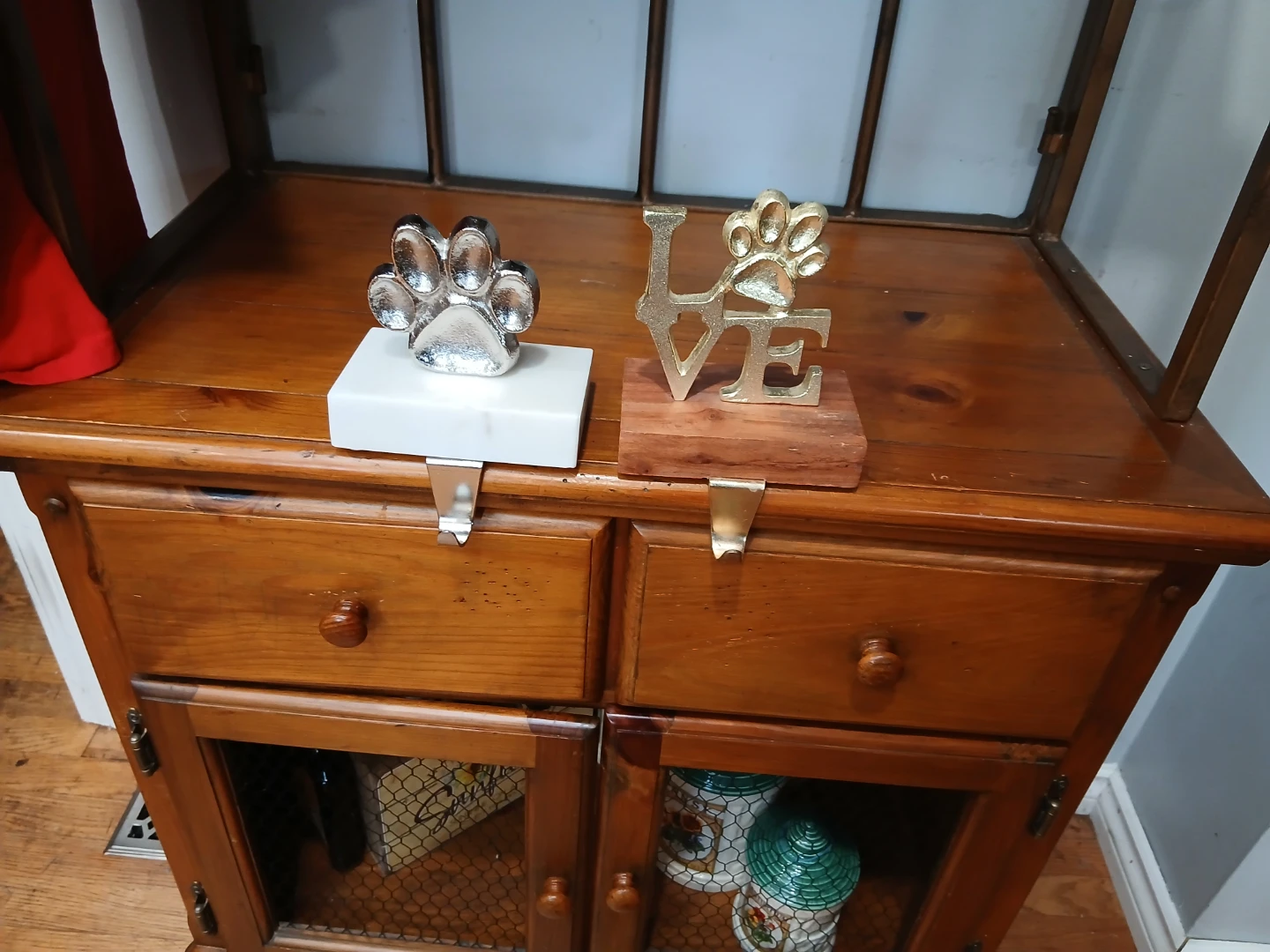 Paw Print & Love Stocking Holders - photo 2